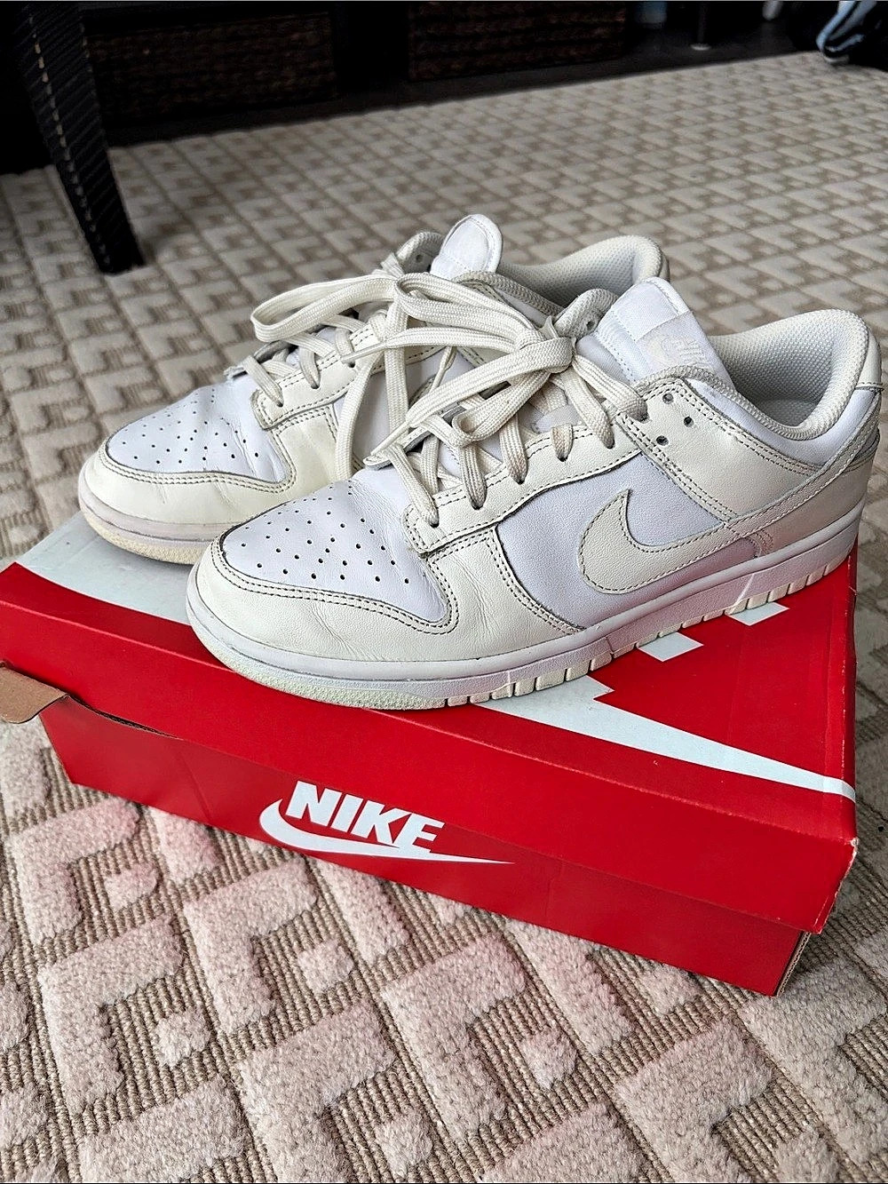 Nike Dunk Low White/Sail White Sneakers White Women US 9.5